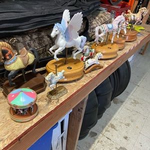 Carousel Christmas horses